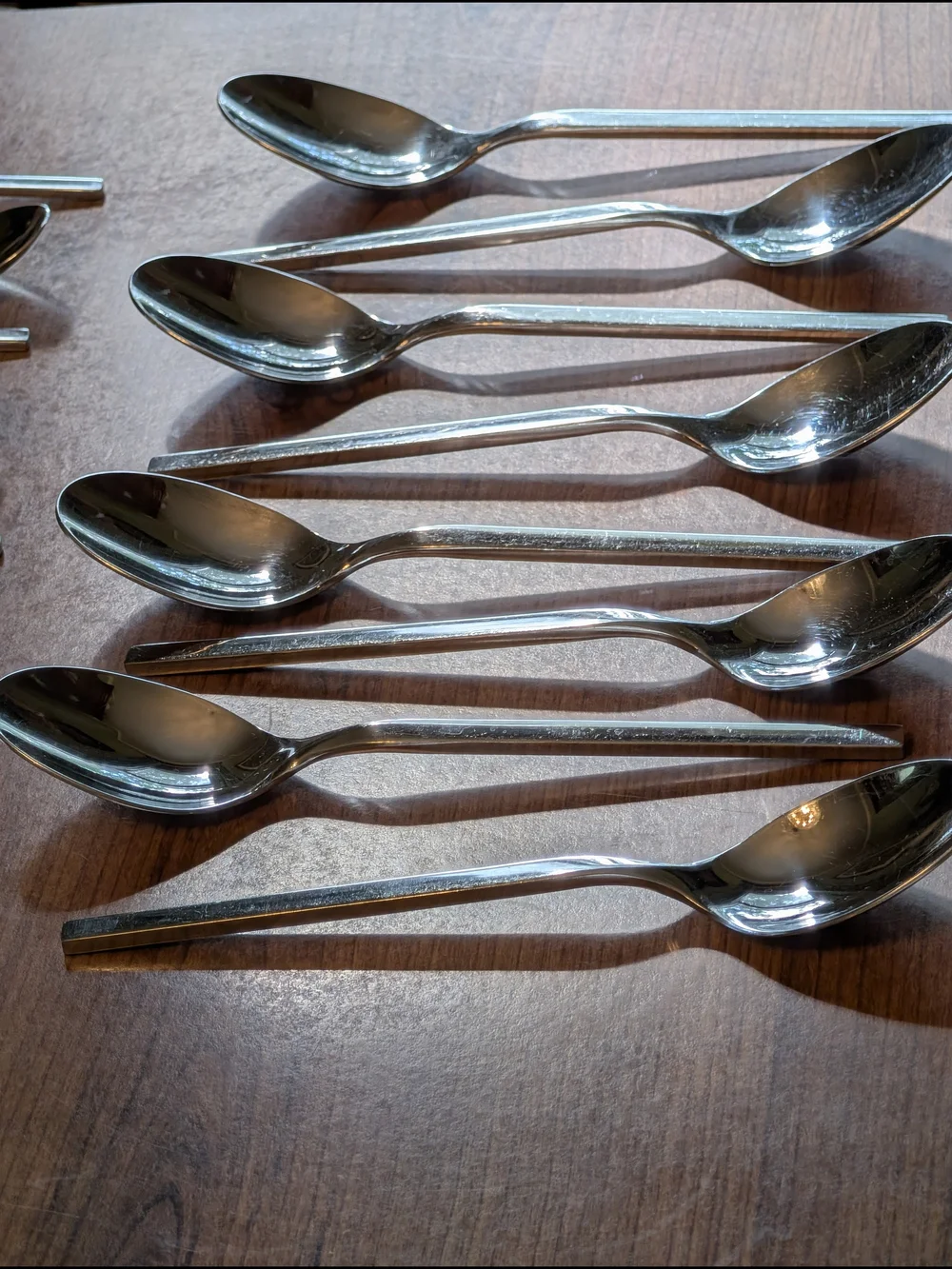 Villeroy & Boch New Wave Stainless Steel Soup Spoons Lot Of 8